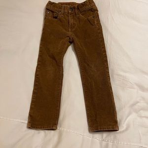 J Crew Boys' stretch corduroy pant 4T Khaki